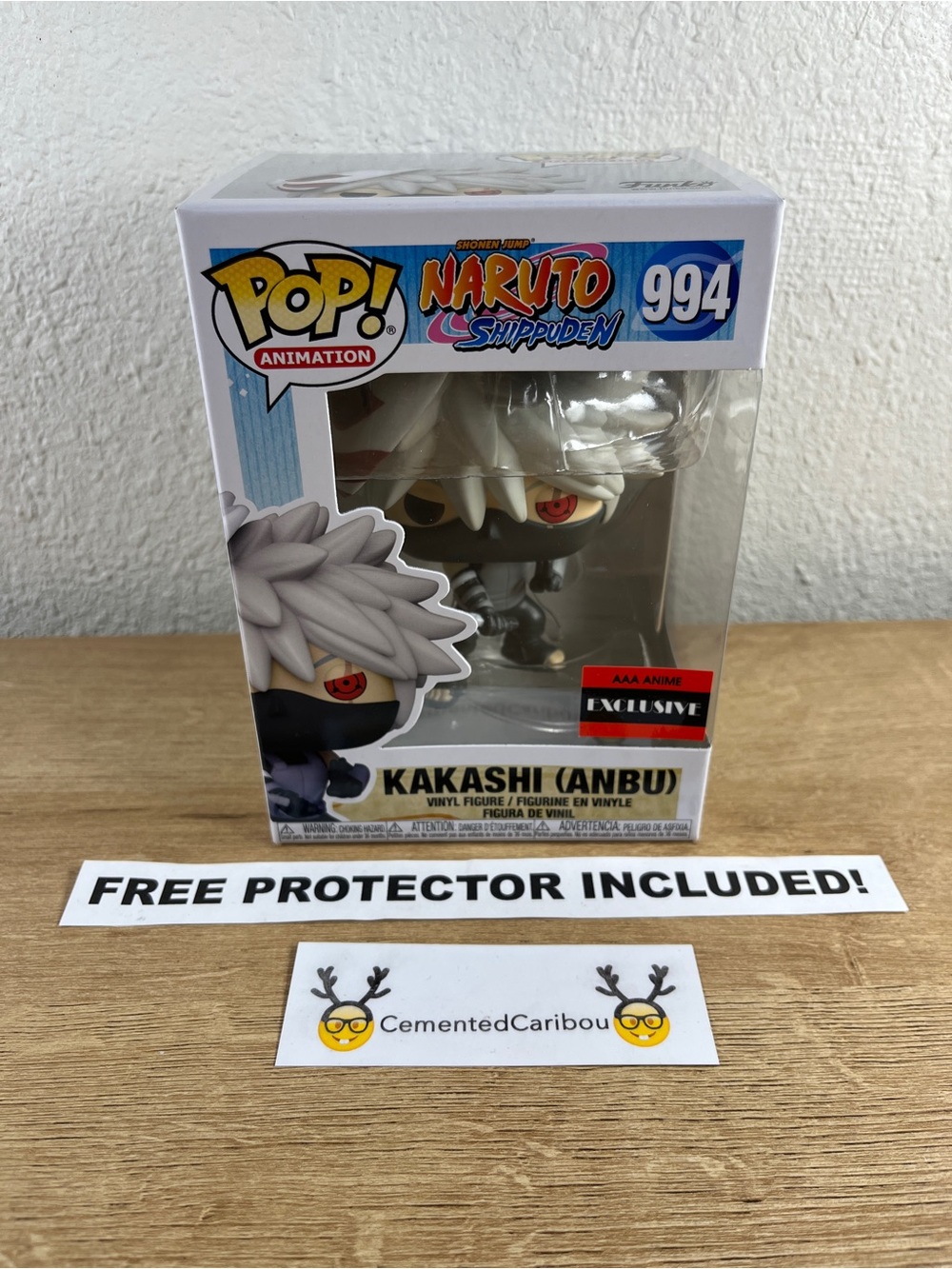 Kakashi (Anbu) Funko Pop #994 AAA Anime Exclusive Naruto Vaulted NEAR MINT